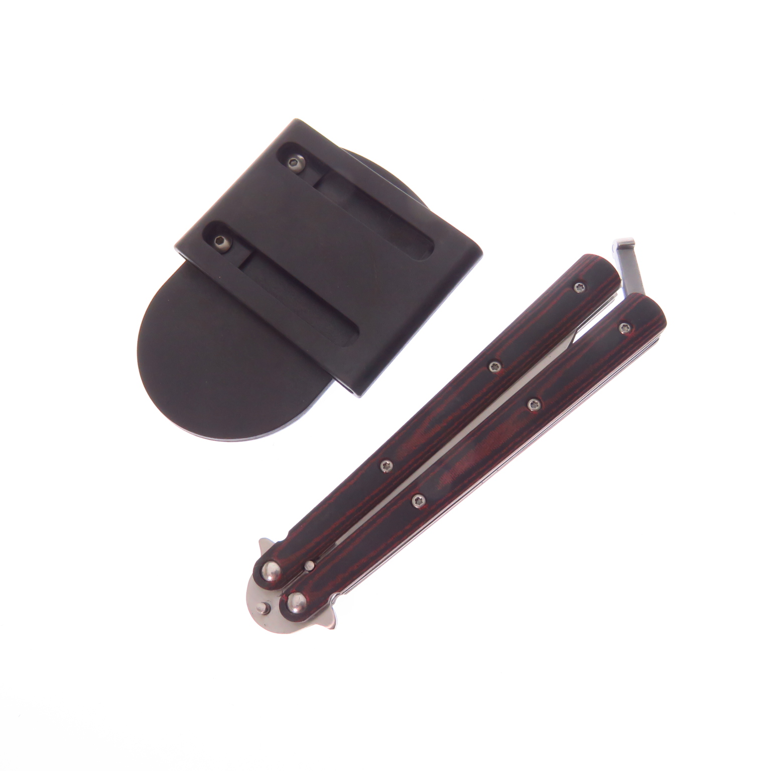 Dksgbs49 Dks Butterfly Madera Navaja Balisong C Funda Eco