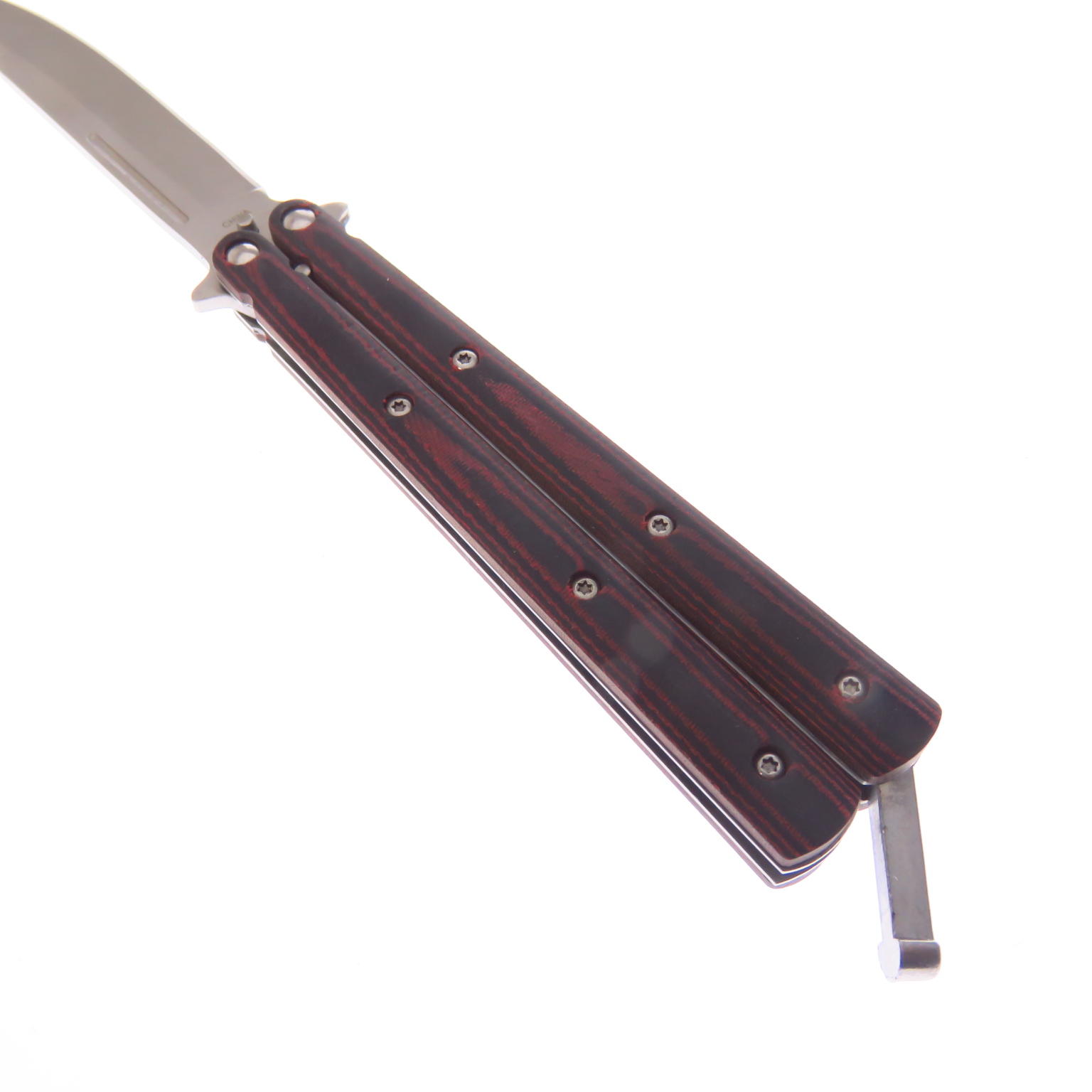 Dksgbs49 Dks Butterfly Madera Navaja Balisong C Funda Eco