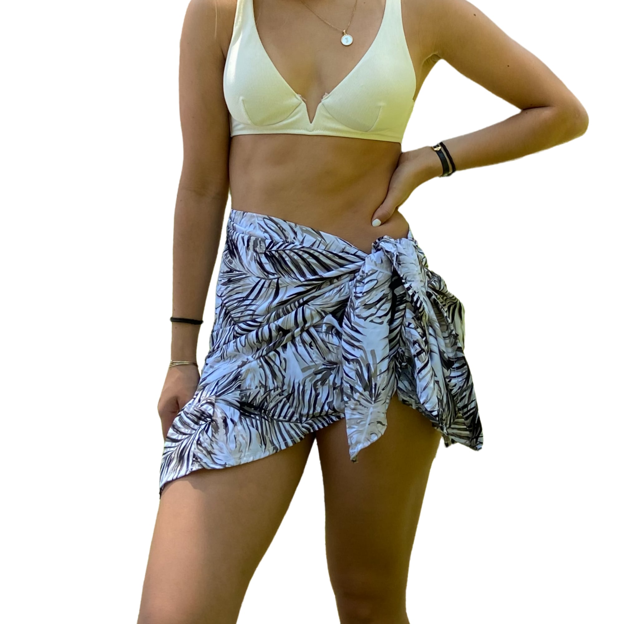 Pareo tipo falda cómodo hecho de Rayón, Fresco, Ropa de Playa, Pareo. Punto y Compra Modelo FCORR