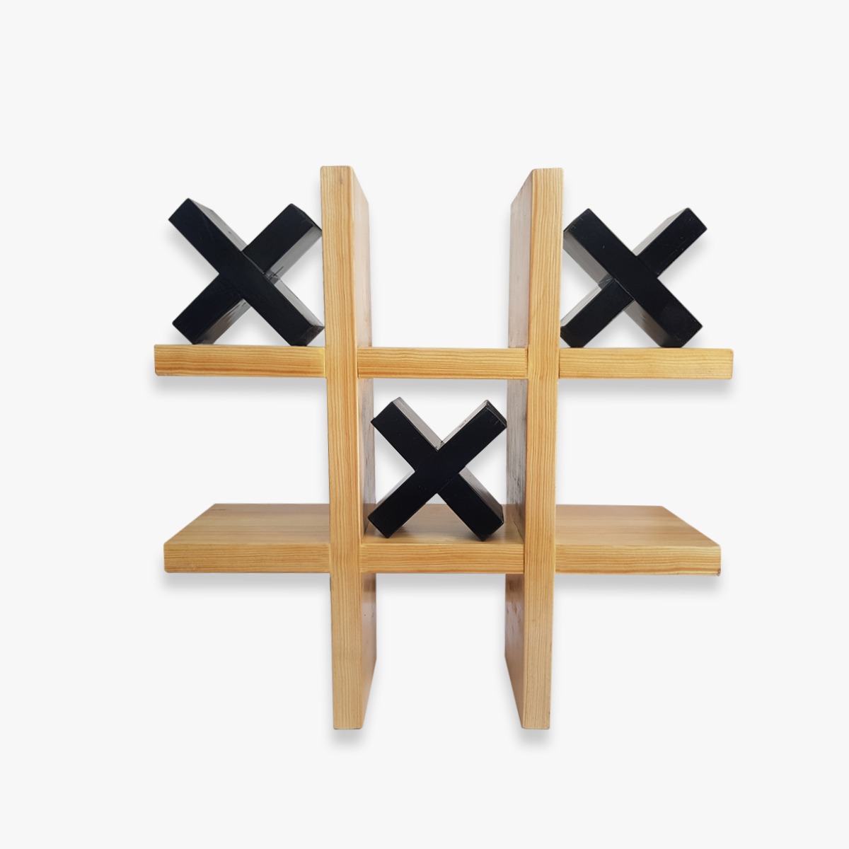 Repisa Tic Tac Toe juego de gato para baño, para poner papel de baño