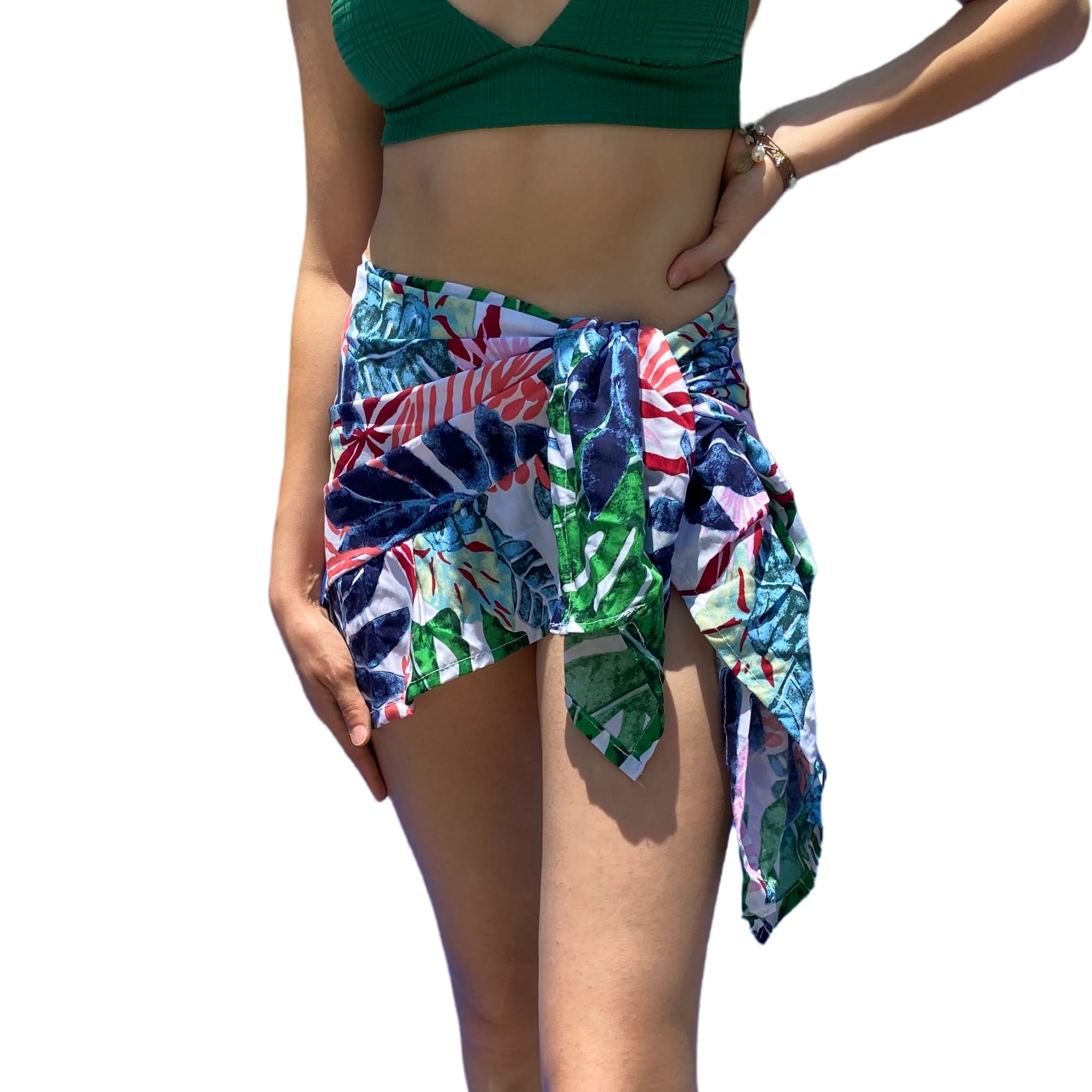 Pareo tipo falda cómodo hecho de Rayón, Fresco, Ropa de Playa, Pareo. Punto y Compra Modelo FCORR