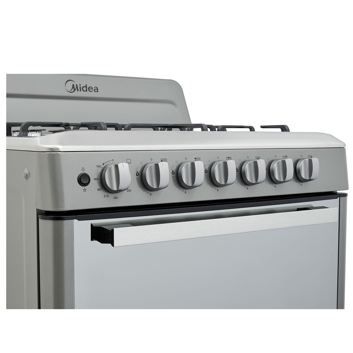 Estufa Piso Gas 6 Quemadores Horno C/ Luz Mgs30fs1emg Midea