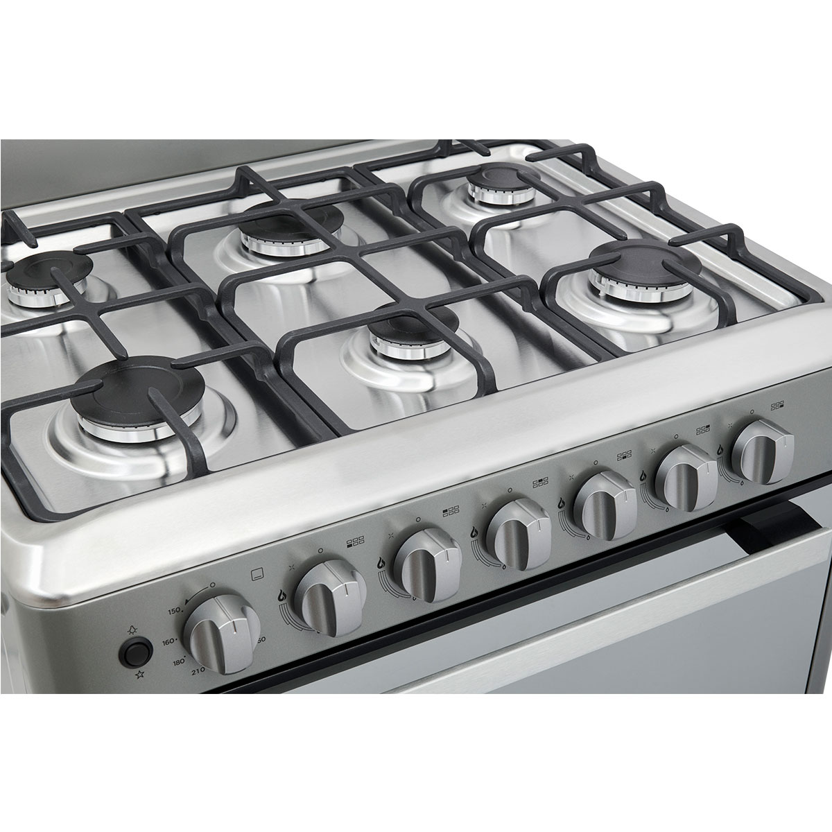 Estufa Piso Gas 6 Quemadores Horno C/ Luz Mgs30fs1emg Midea