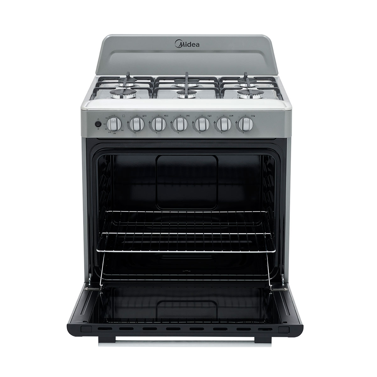 Estufa Piso Gas 6 Quemadores Horno C/ Luz Mgs30fs1emg Midea