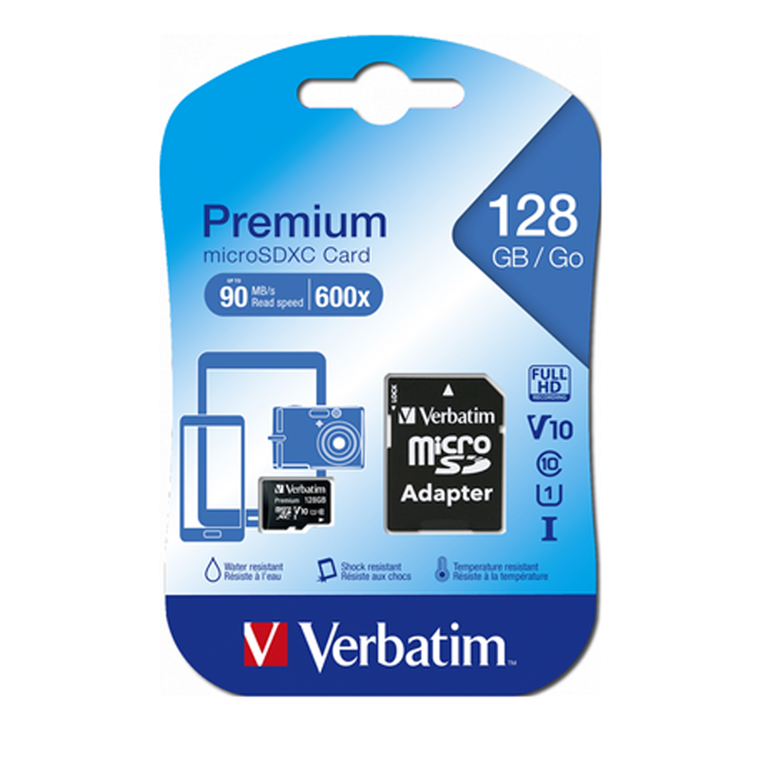 MEMORIA VERBATIM MICRO SD 128GB 90MB