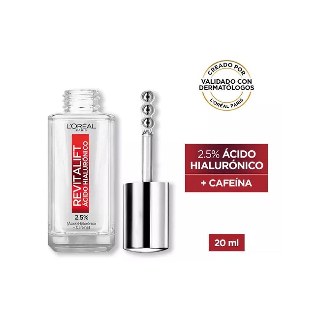 Ácido Hialurónico Sérum de Ojos L'Oréal Paris Revitalift día/noche para piel normal de 20mL