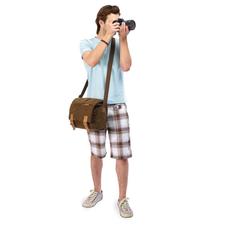 Bolsa Mensajero Chica Manfrotto National Geographic NG A2540 para Cámara Fotográfica África Marrón
