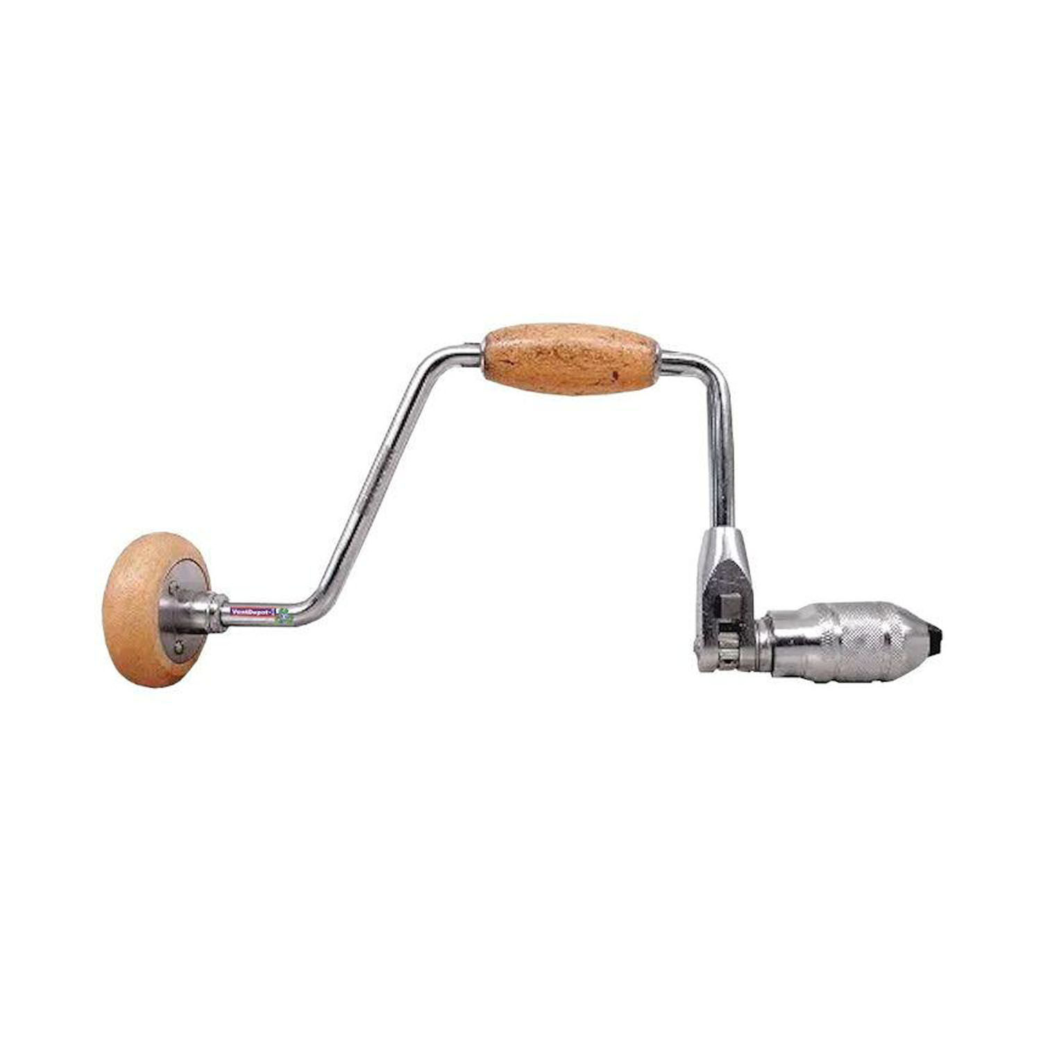 Berbiquí Profesional con Muelas MXBQI-001-4 12" Madera y Metal Berbiquí con sistema de cremallera tipo matraca BerbiquíPro