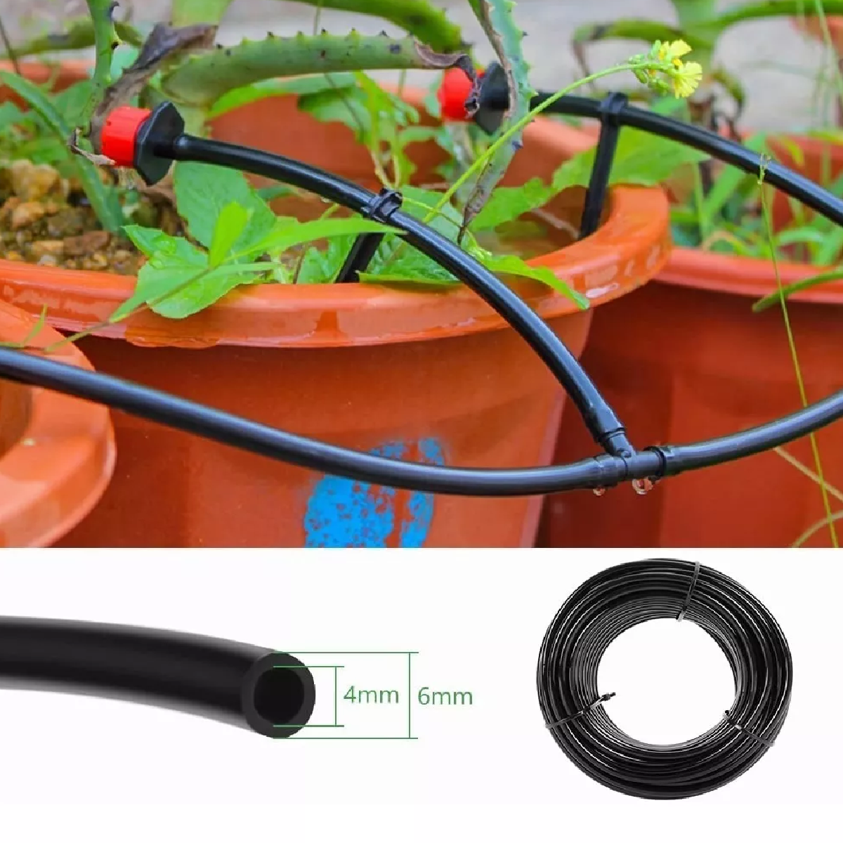 Sistema De Riego Automático Por Goteo Ahorra Agua 50m 211pzs