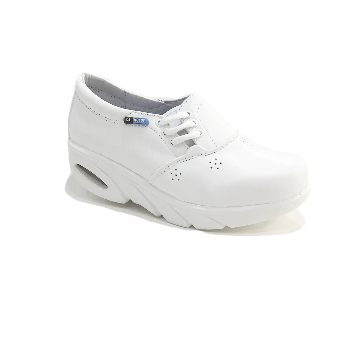 Zapatos Blancos De Enfermera Piel Dr. Hosue 8273 V lvula