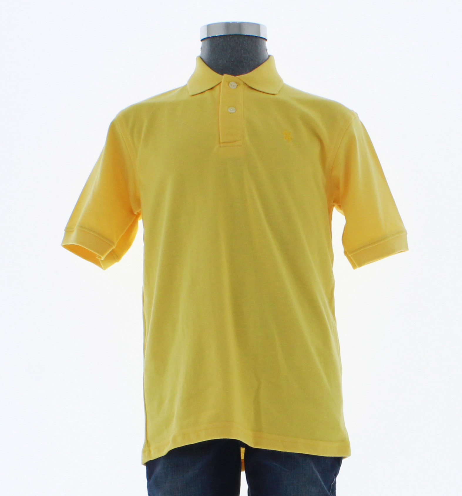 Playera Polo Para Niño De Algodon Color Amarillo 3341 2 a 18 Años.