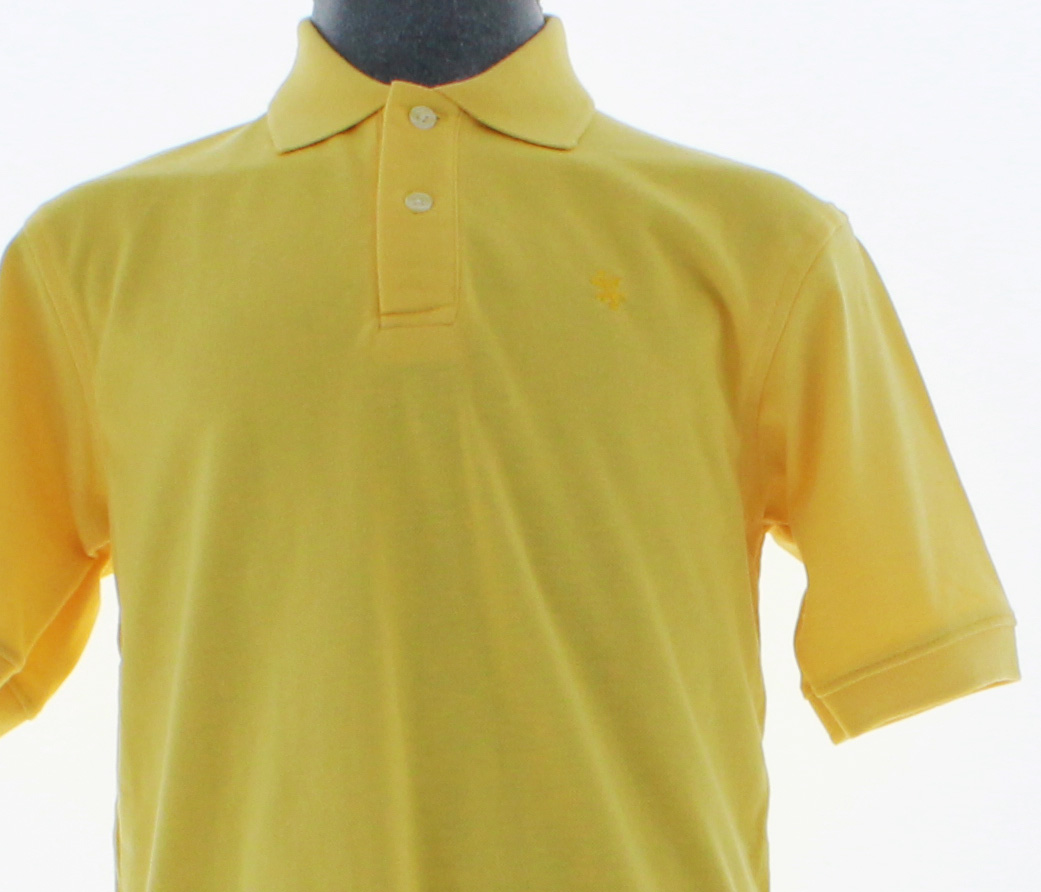 Playera Polo Para Niño De Algodon Color Amarillo 3341 2 a 18 Años.