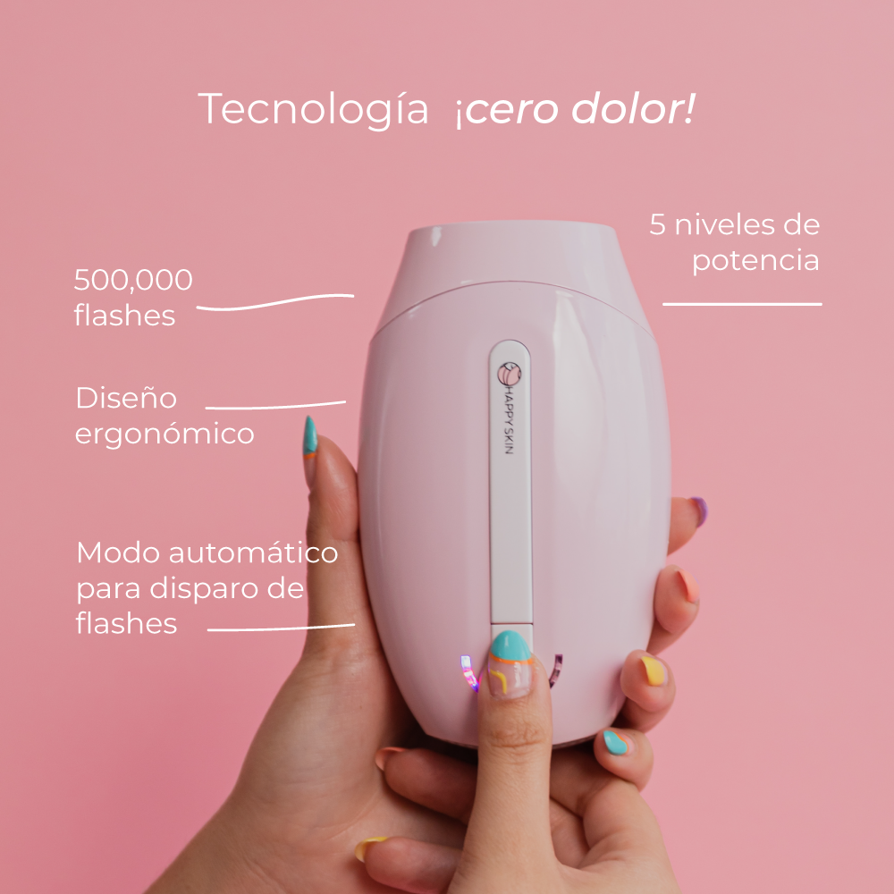 DEPILADORA LUZ PULSADA HAPPY SKIN NUEVA GENERACIÓN