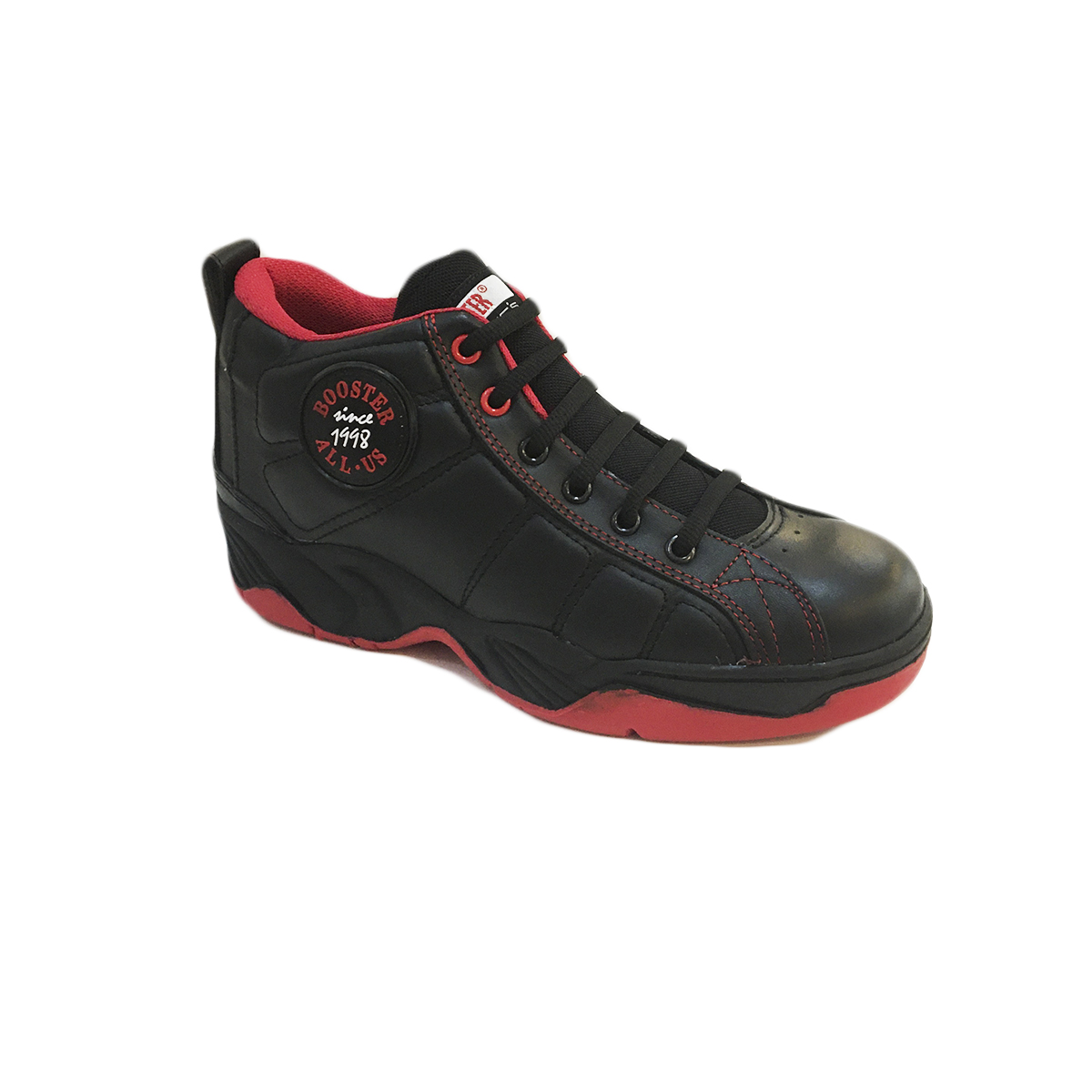 Tenis Negros Booster De Piel Bota