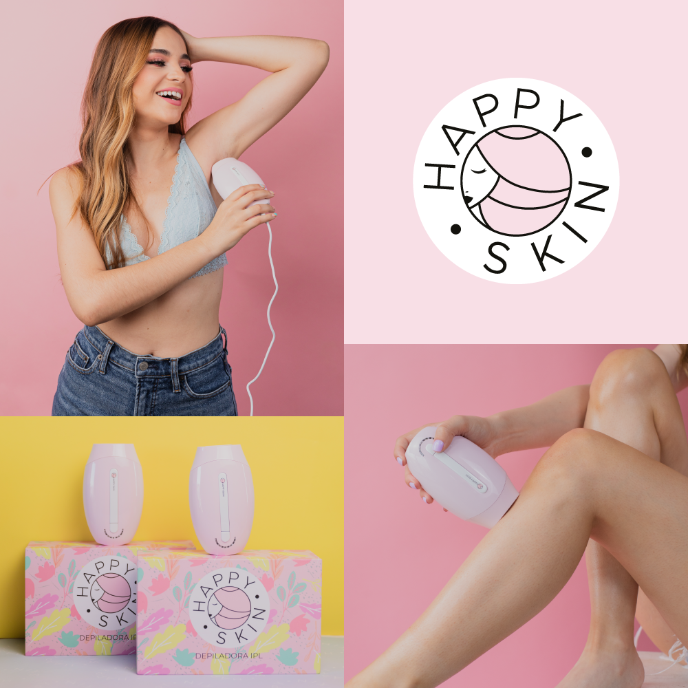DEPILADORA LUZ PULSADA HAPPY SKIN NUEVA GENERACIÓN