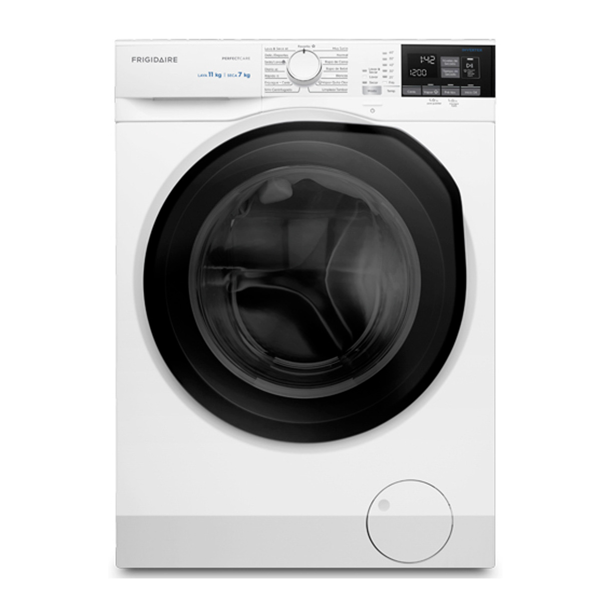 Lavasecadora Carga Frontal Frigidaire 11Kg 7Kg Perfect Care Blanca