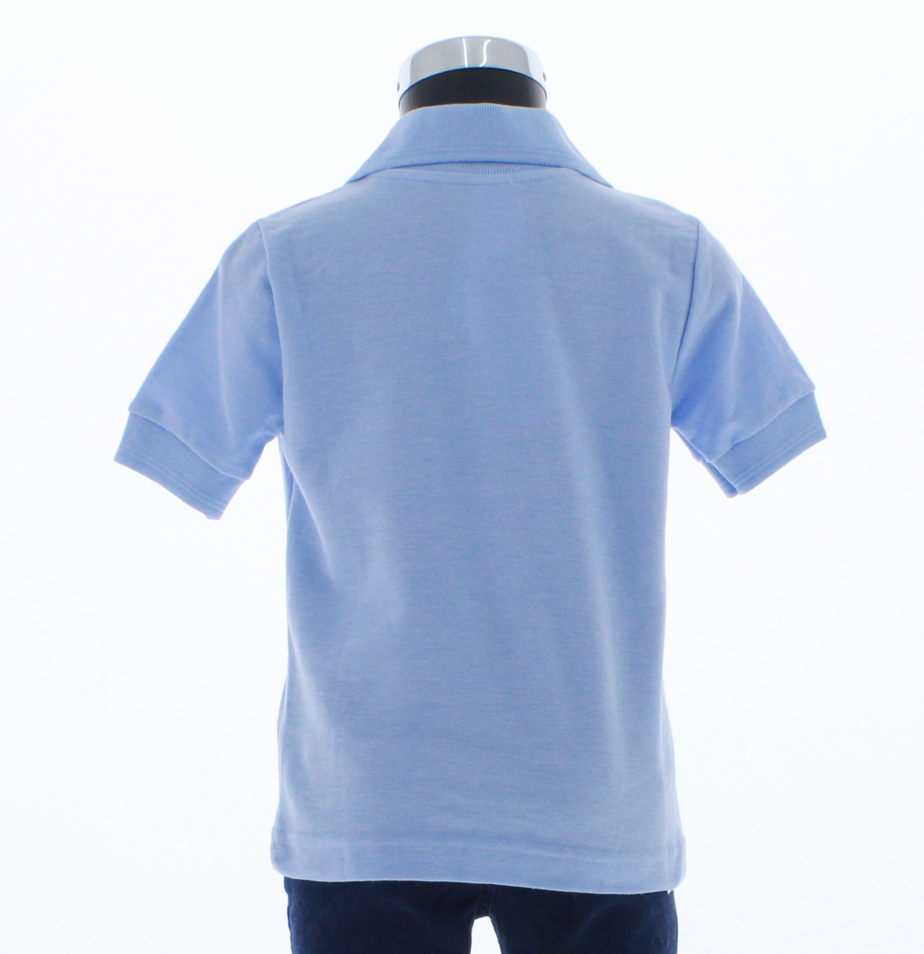 Playera Polo Para Niño De Algodon Azul Cielo 3343 2 a 18 Años