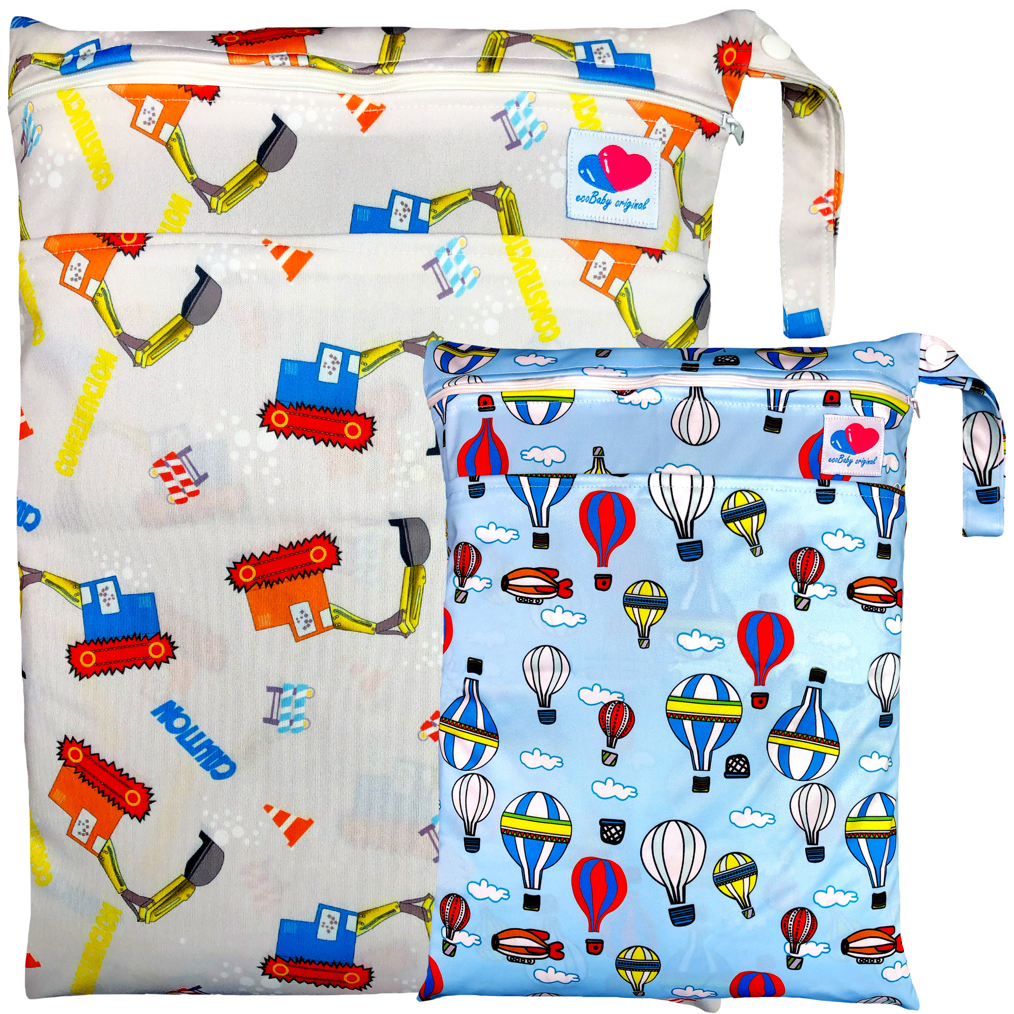 Bolsa para pañales de tela wetbag impermeable grande ecobaby original