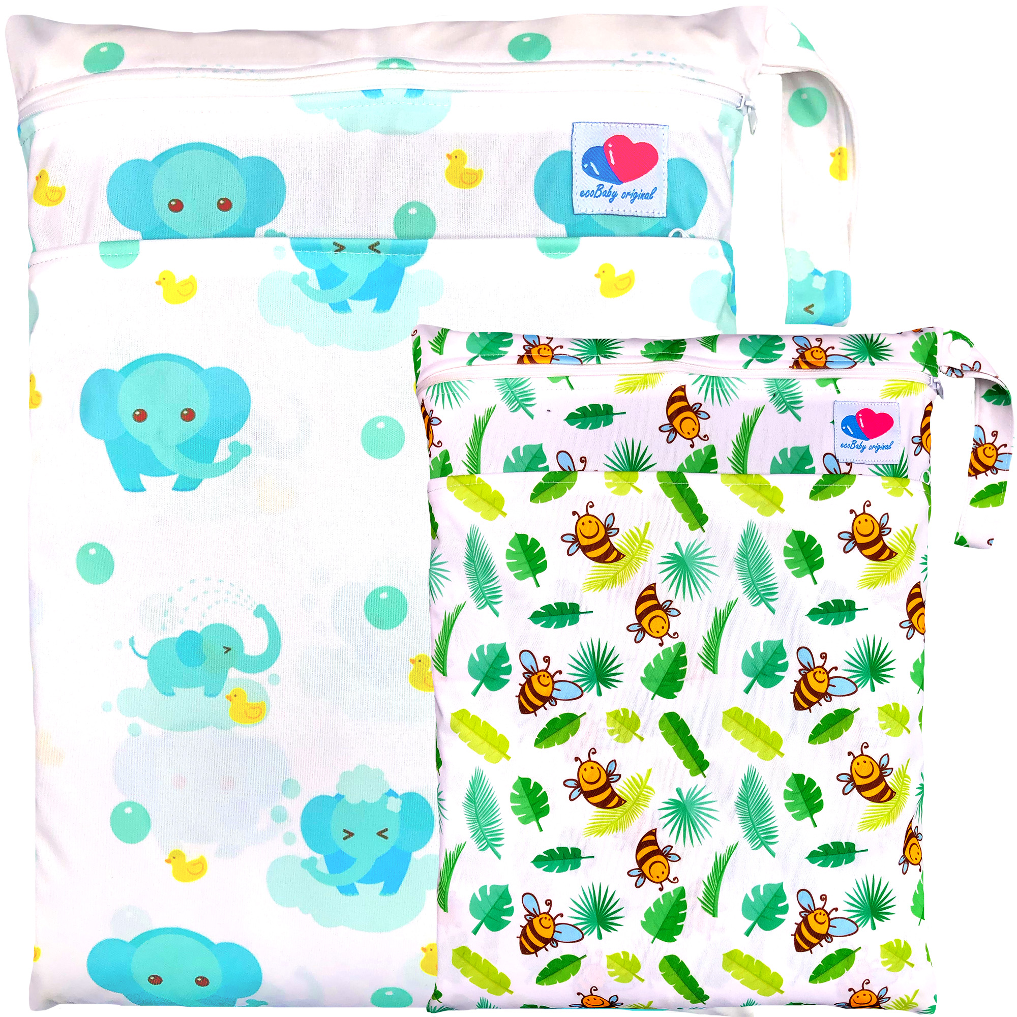 Bolsa para pañales de tela wetbag impermeable grande ecobaby original