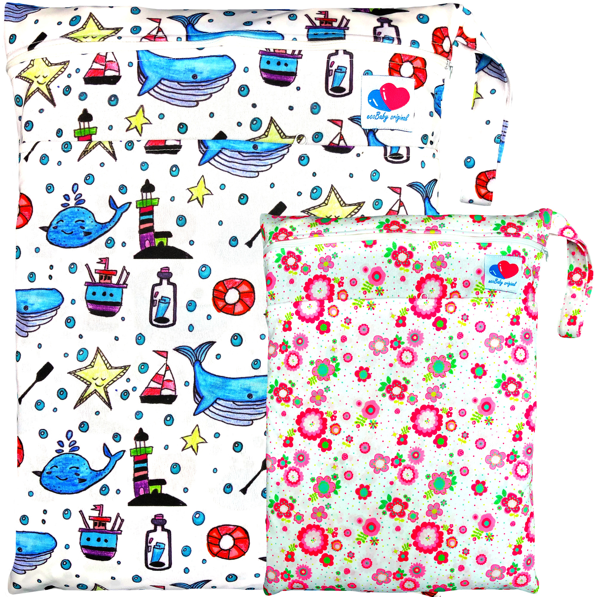 Bolsa para pañales de tela wetbag impermeable grande ecobaby original