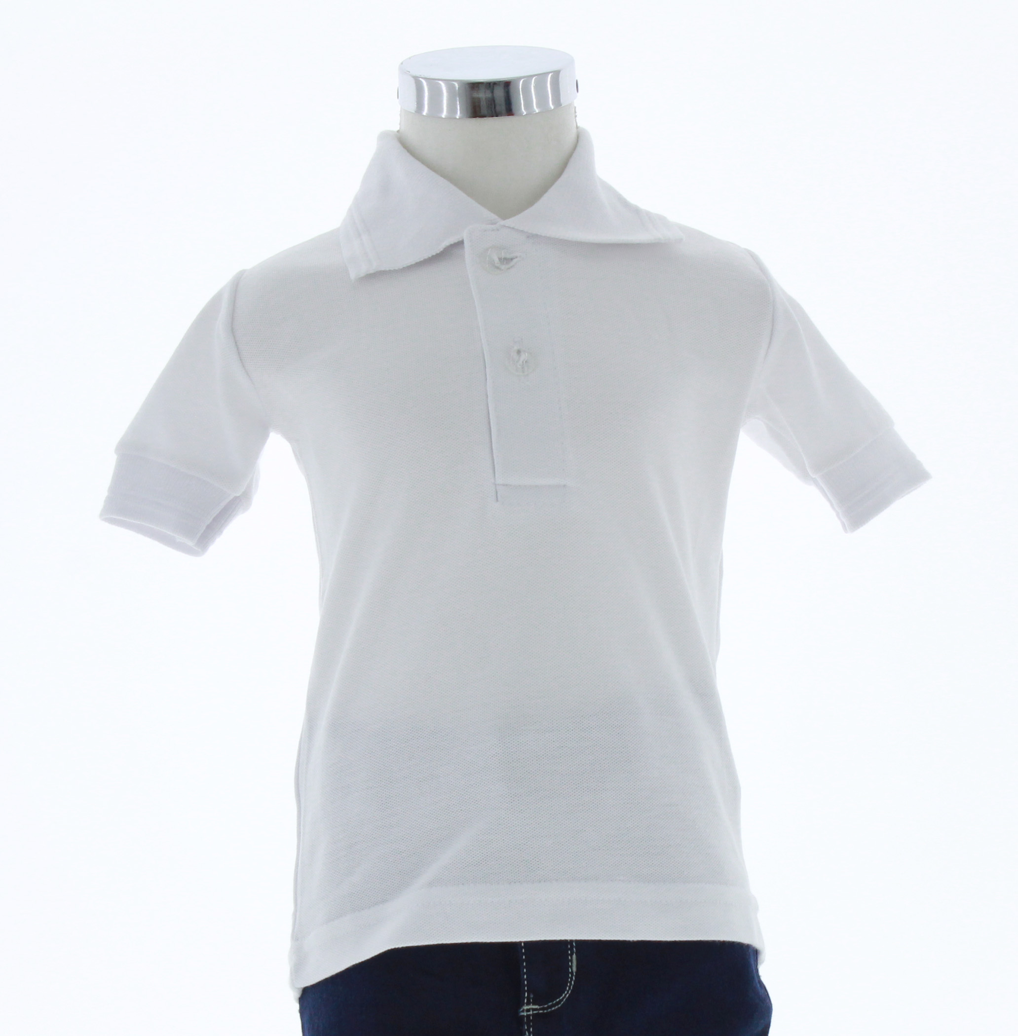 Playera polo cheap blanca niño