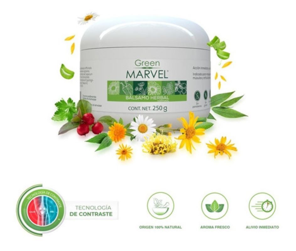 Bálsamo Herbal Inova Green Marvel Acción Inmediata