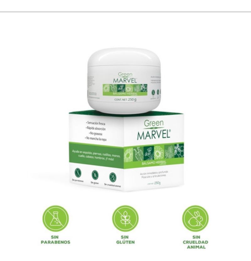Bálsamo Herbal Inova Green Marvel Acción Inmediata