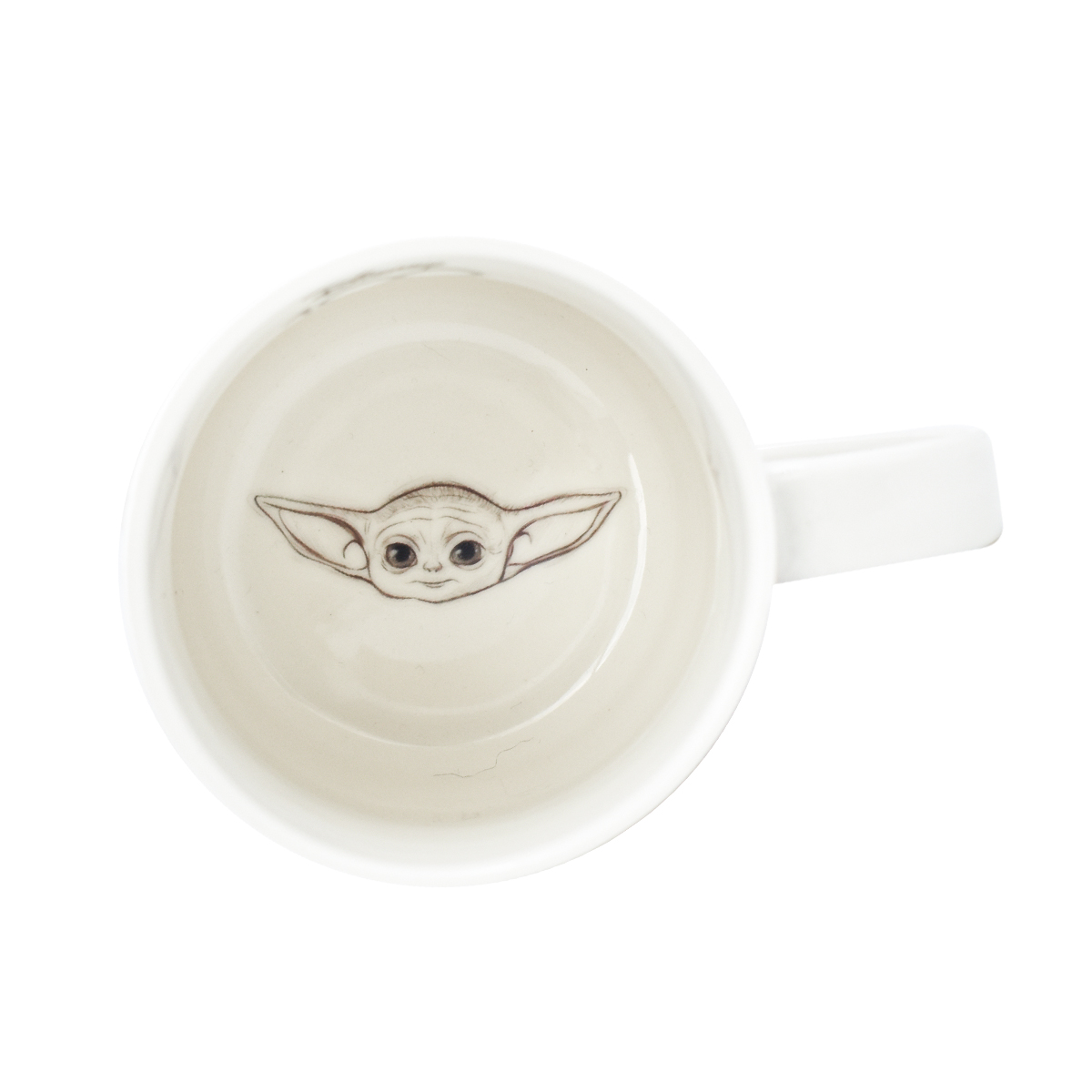 Fun Kids 1754-74 Juego de 4 tazas Porcelana Apilables Colección Disney 100 Spider Man, Stitch, Rapunzel y Baby Yoda 320ml 