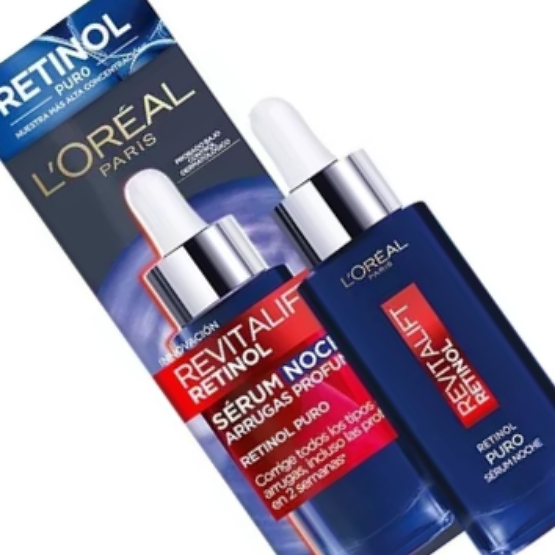 Sérum Serum noche retinol puro arrugas profundas L'Oréal Paris Revitalift laser noche para todo tipo de piel de 30mL 35+ años