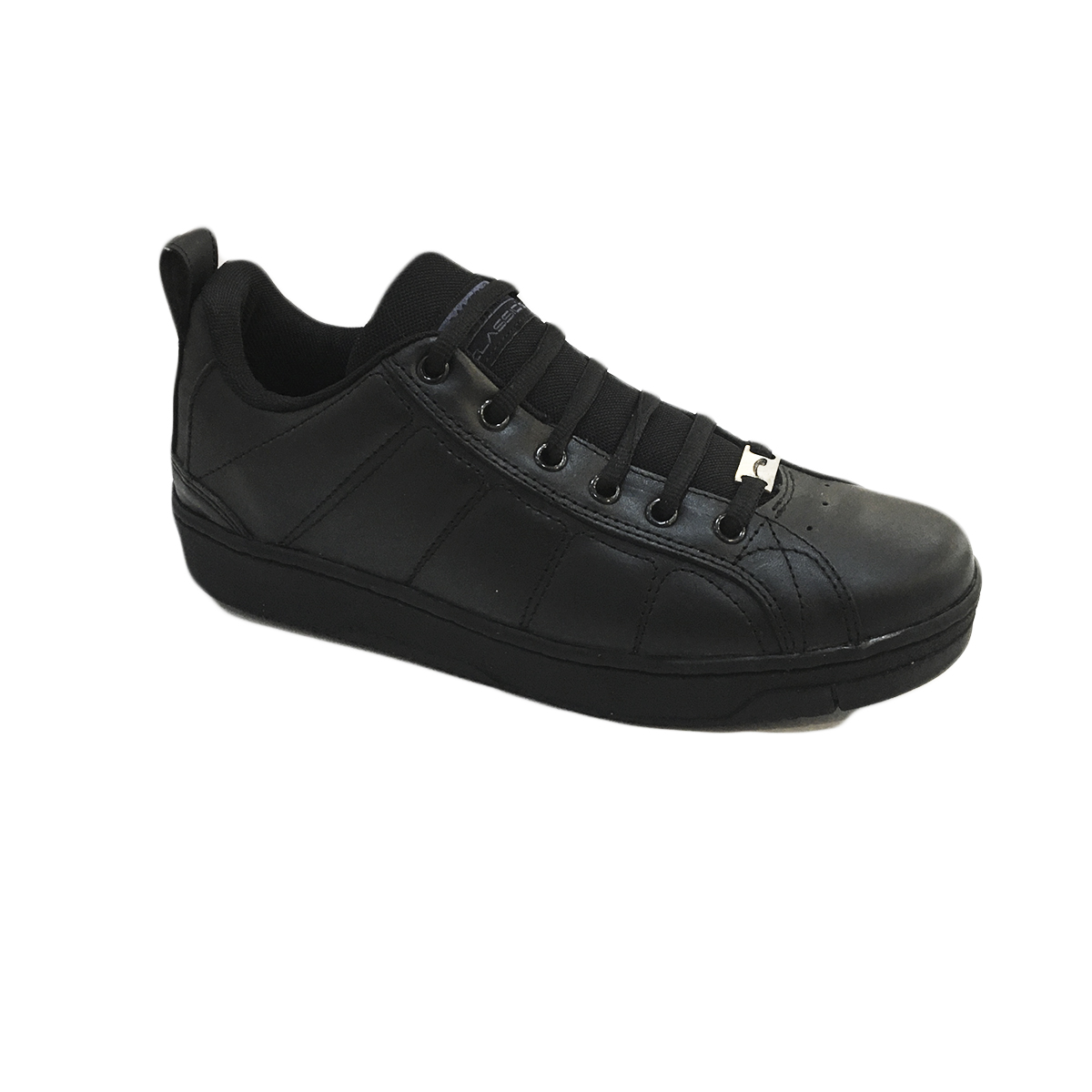 Tenis Negros de piel Booster Hombre 