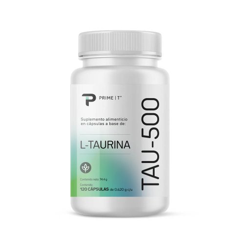 Taurina TAU-500 120 cápsulas Primetech de 620 mg