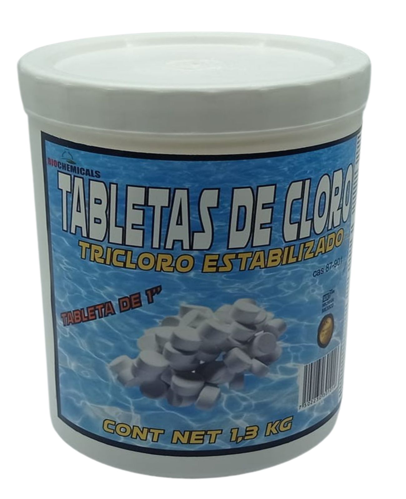 PASTILLAS DE CLORO PARA ALBERCAS, TINACOS , DEPOSITOS DE AGUA TRIPLE ACCION 1.3 KGS