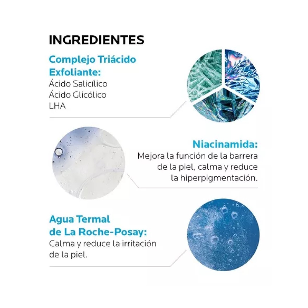 Sérum Ultra Concentrated Serum La Roche-Posay Effaclar noche para piel acneica de 30mL