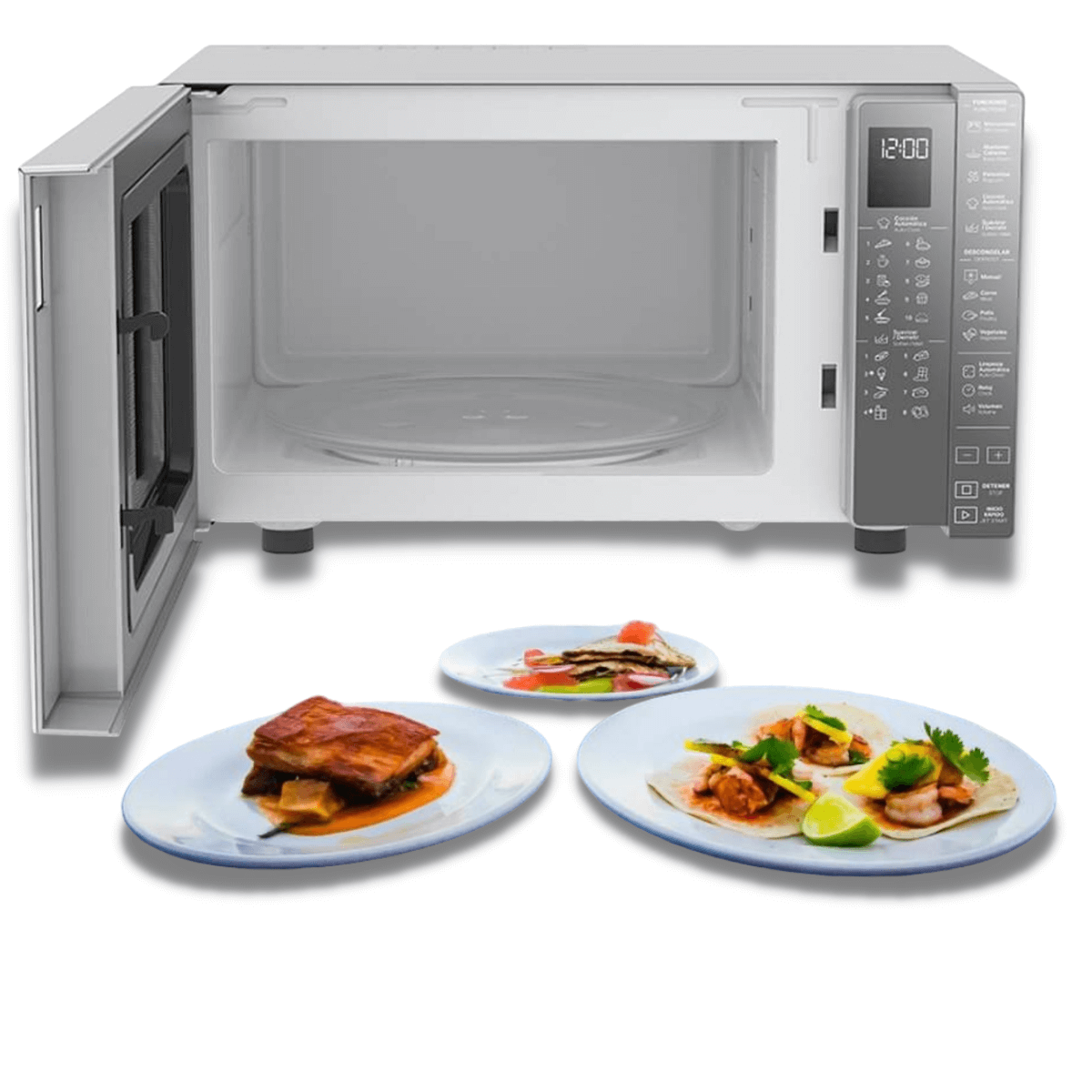 HORNO MICROONDAS 1.1P3 SILVER ACABADO ESPEJO WHIRLPOOL