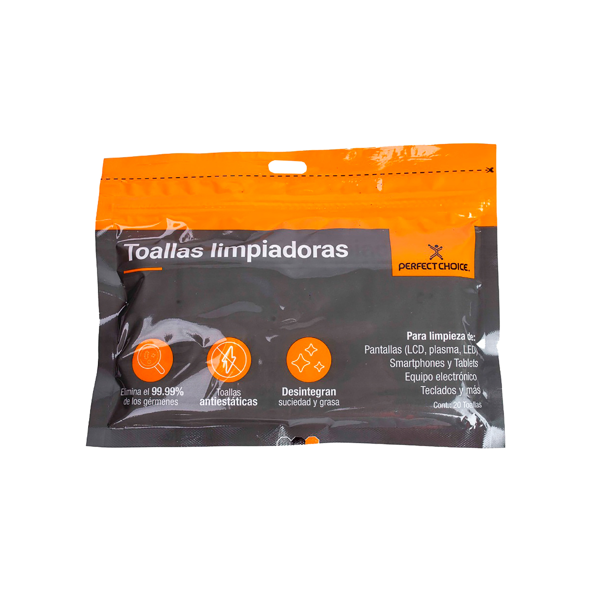 Toallas limpiadoras PERFECT CHOICE  PC-030270