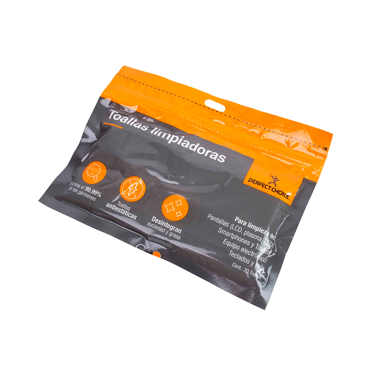 Toallas limpiadoras PERFECT CHOICE  PC-030270