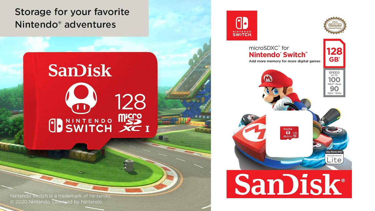 Sandisk Memoria Micro Sd 128gb 4k Nintendo Switch