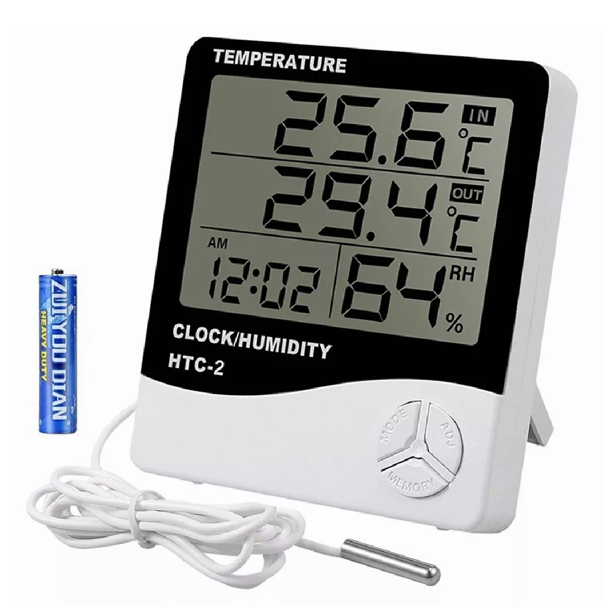 Termómetro Higrómetro Digital Interior Exterior Con Sonda