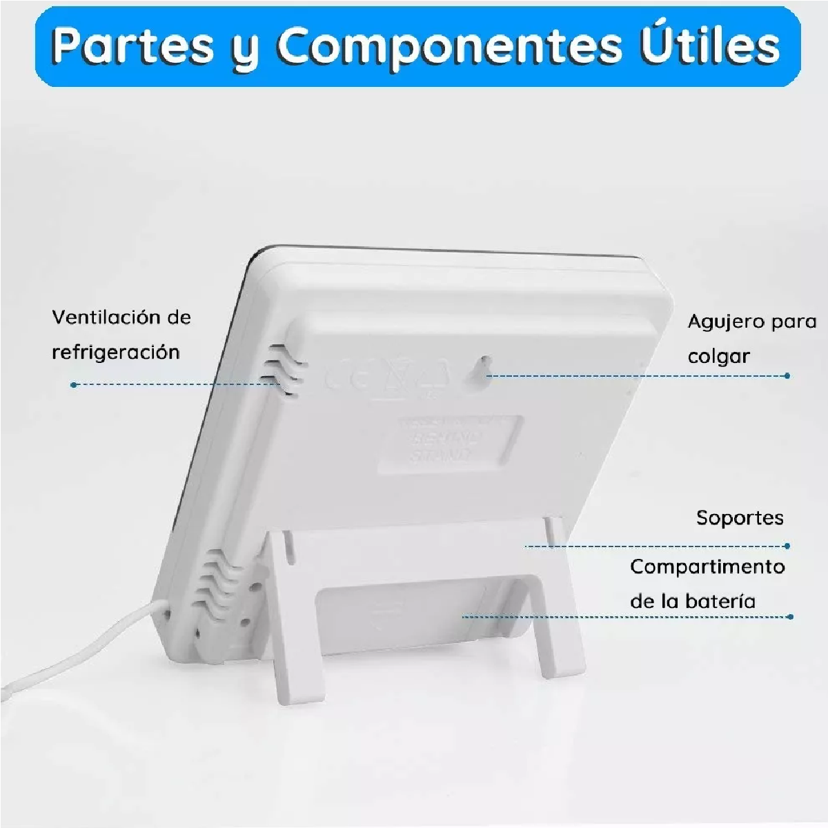 Termómetro Higrómetro Digital Interior Exterior Con Sonda