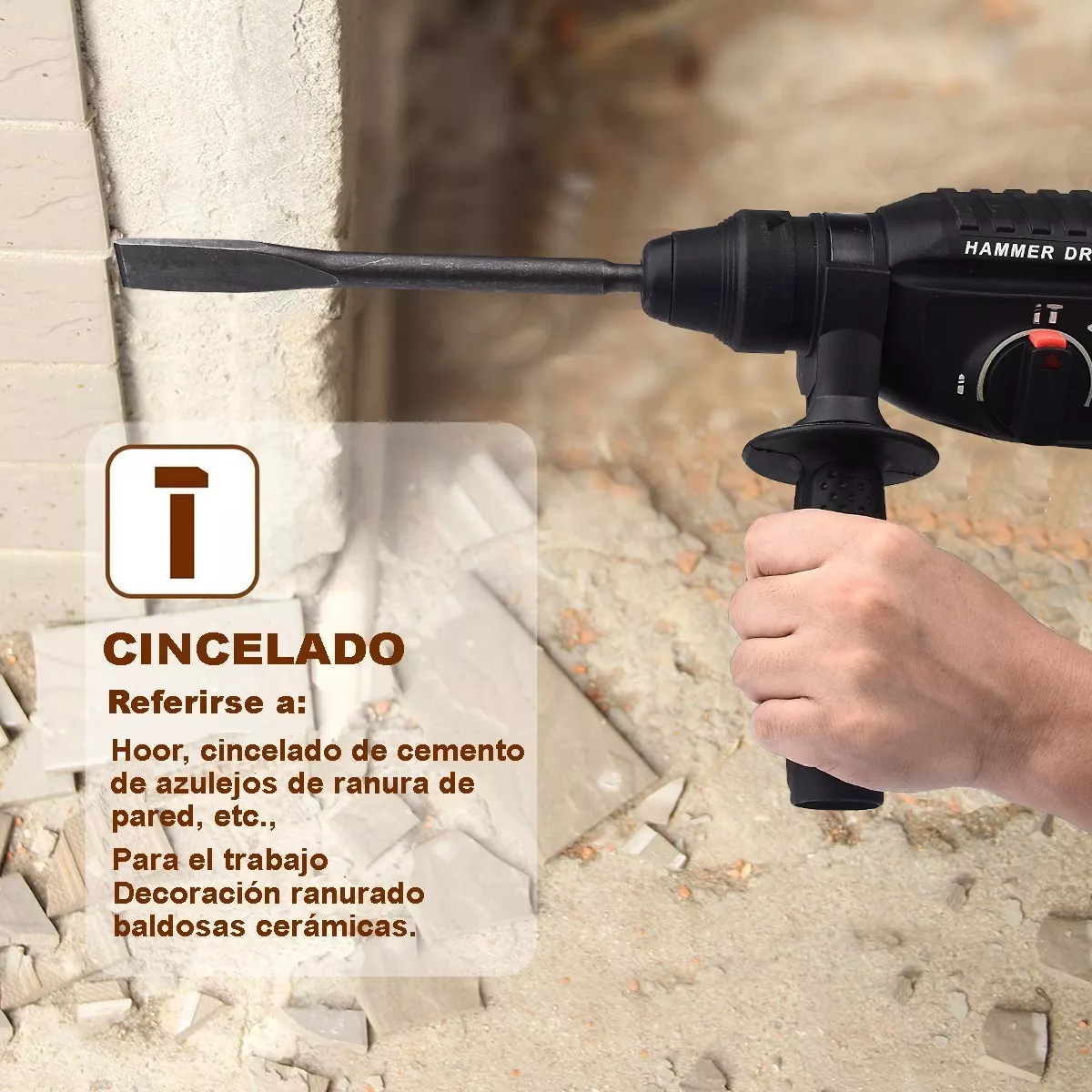 Rotomartillo Concelador Perforador Sds 1050w