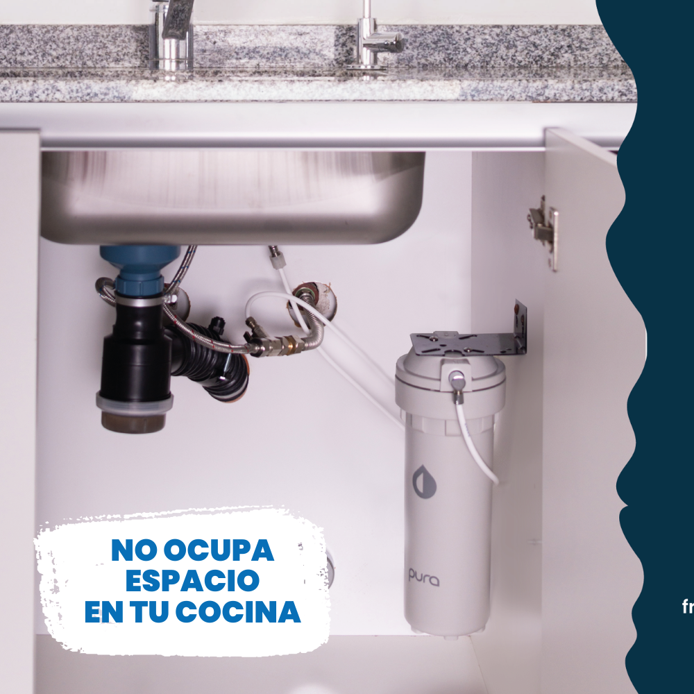 Filtro Purificador de Agua BAJO TARJA PURA Atlántico | Agua sin Arsenico y Metales Pesados | 