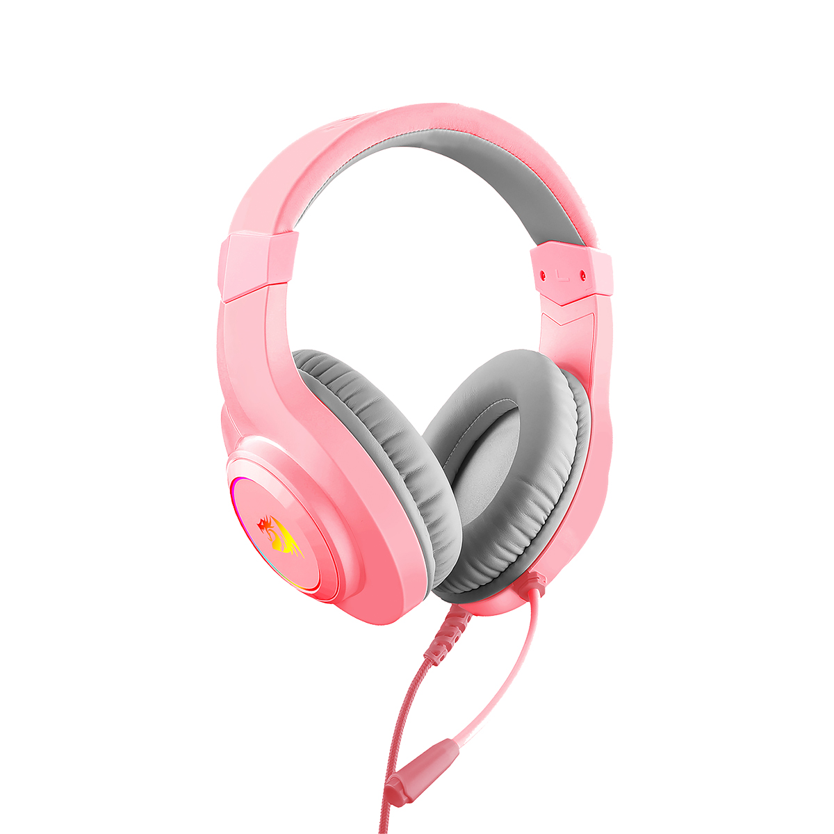 Audífonos Redragon Hylas Rosa H260P