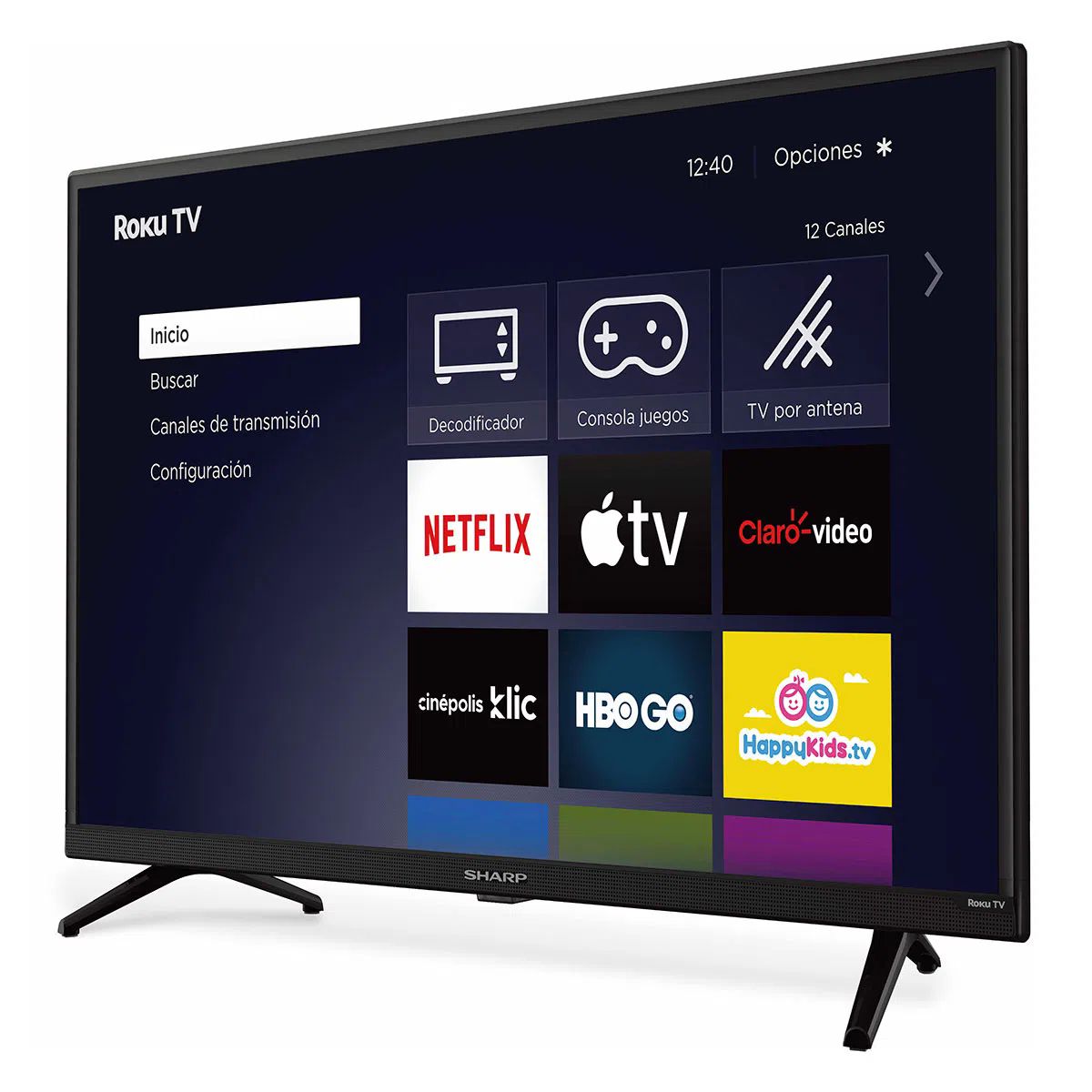 Smart Tv Sharp 32" Hd Smart Tv Roku Apps Netflix, Disney Dolby Atmos 2T-C32CF2UR