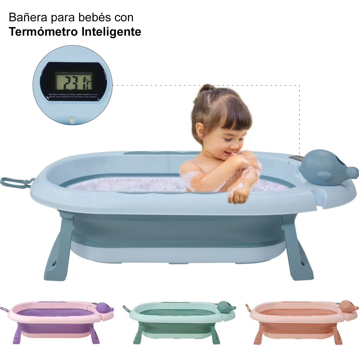 Baño Plegable Bebés Bañera Niños Bañera Portátil Ahorra - Temu Mexico