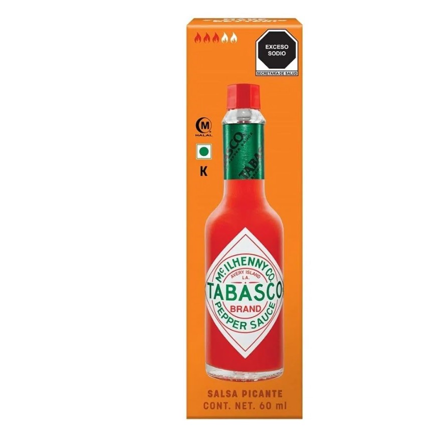 Salsa Picante Tabasco 4 Pack 240 ml (60ml c/u)