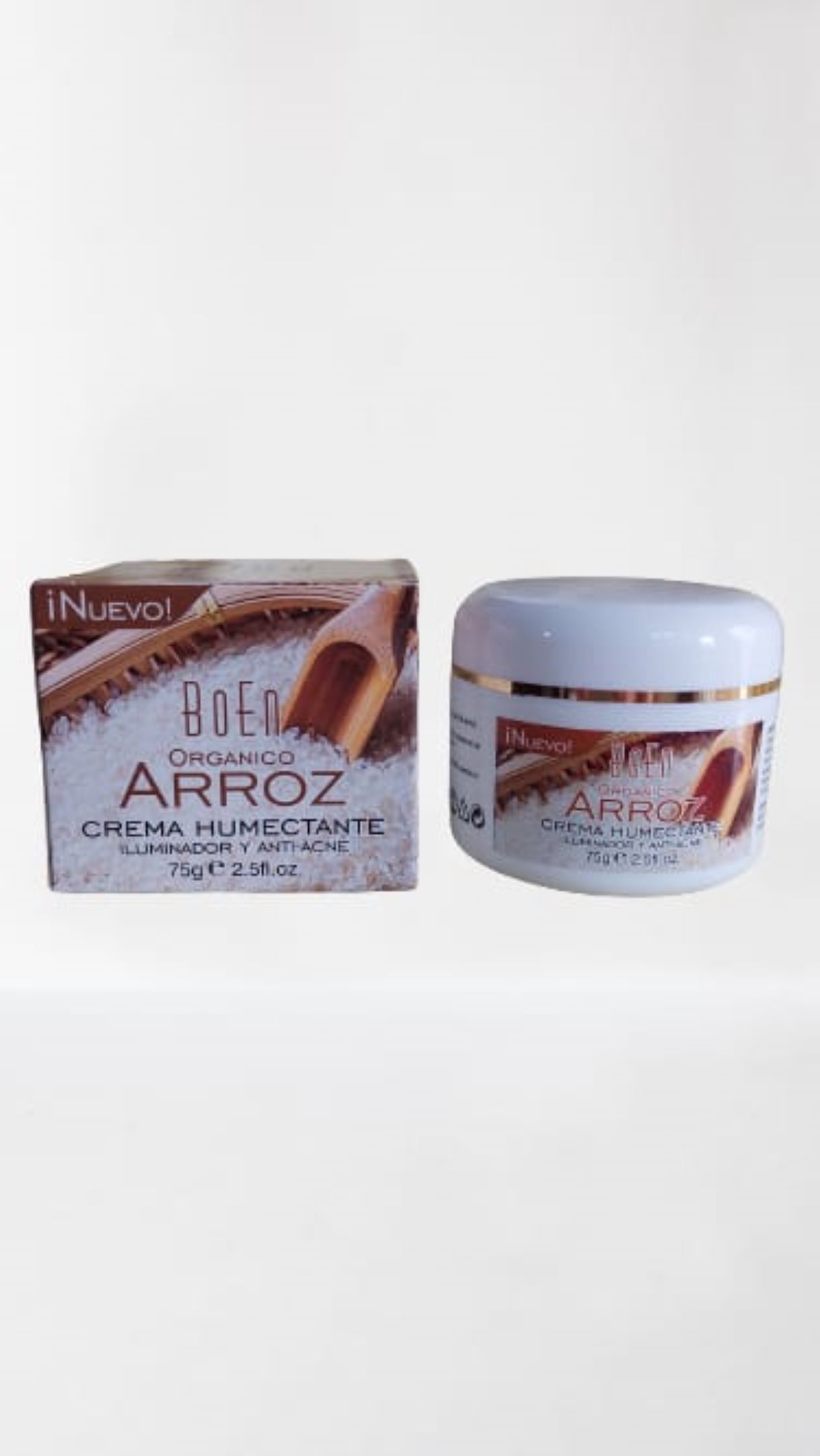 Crema Humectante de Arroz Orgánico 75g