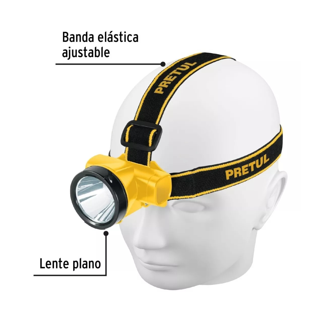 Linterna Para Minero 90 Lm Recargable Impermeable