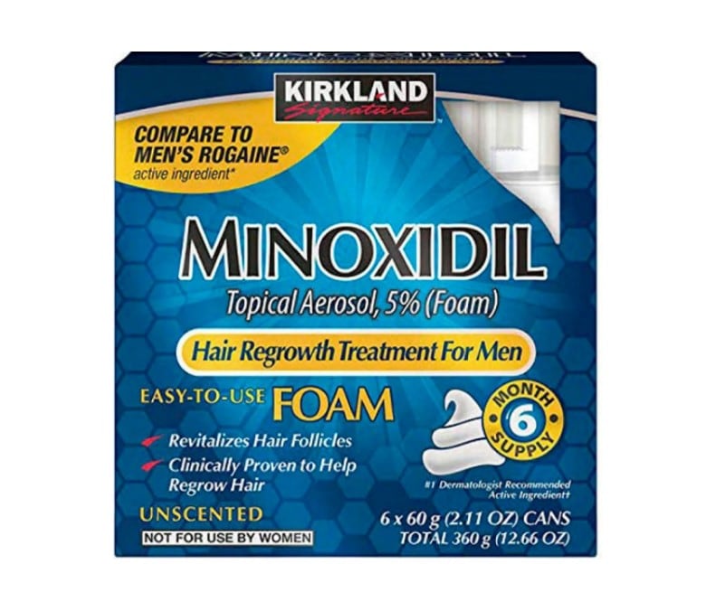 Minoxidil Kirkland 5% Espuma - Foam 6 Meses 