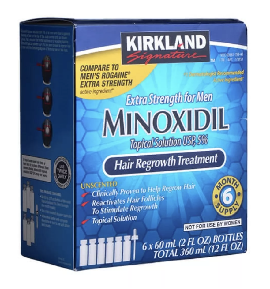 Minoxidil Kirkland 5% Hombre topico 6 meses