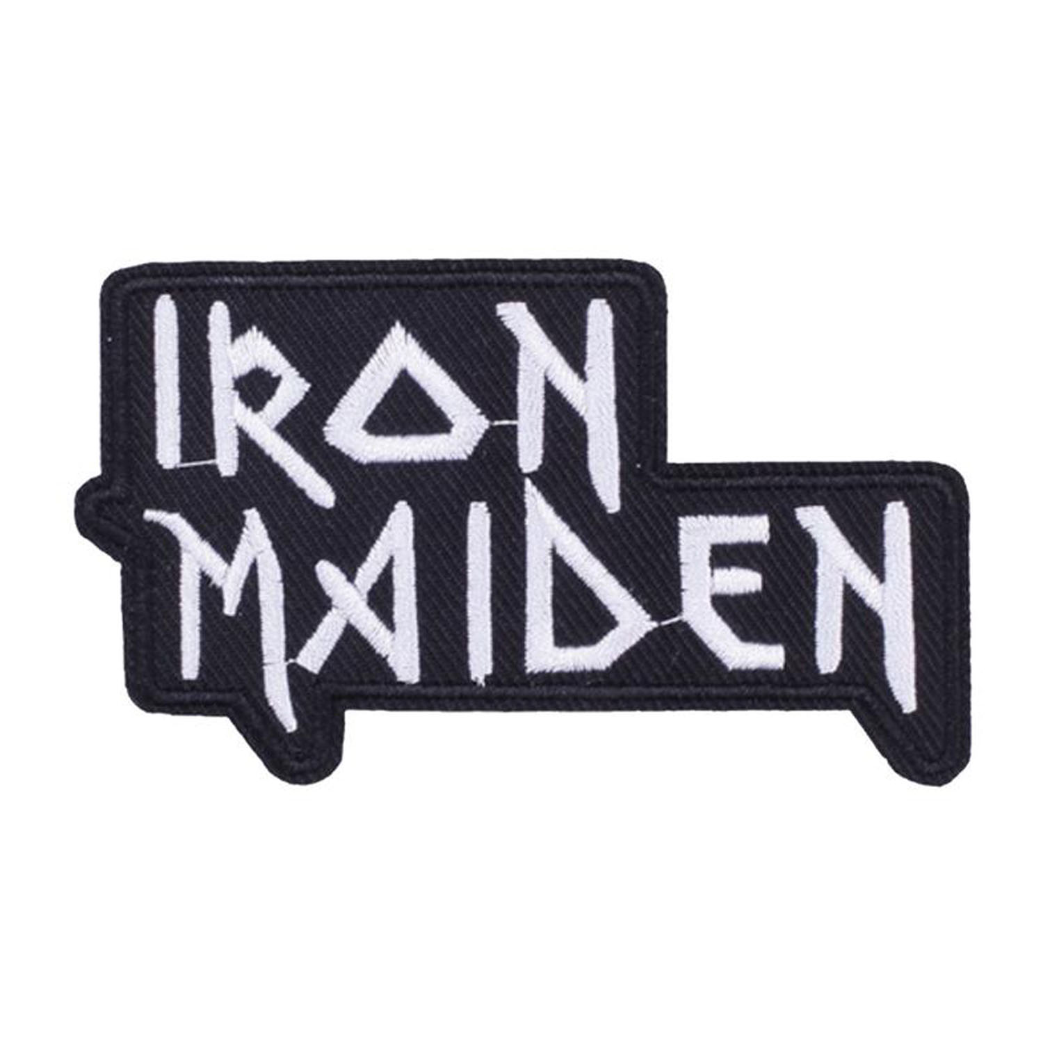 Parches para Ropa MXICS-001-6 1 Parche Iron Maiden 8,9x5cm NegroBlanco Bordado Adhesivo para Planchar, Music13